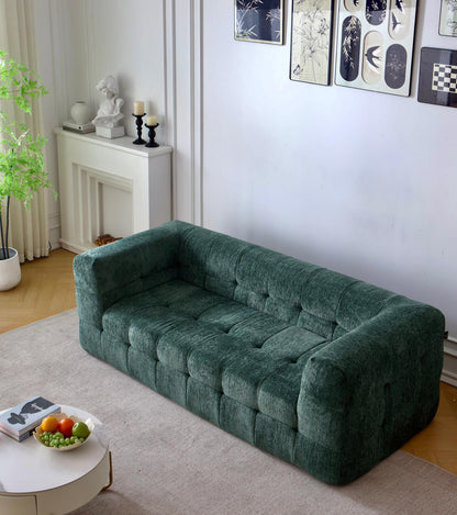 Canapea Premium Astra, cu Susținere Ergonomică HD Foam, Catifea, Verde-C10004