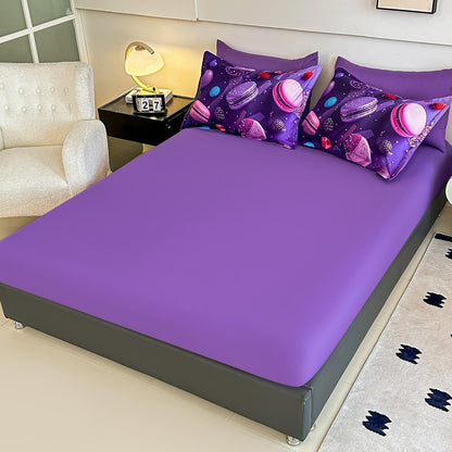 Lenjerie 5D Finet 6 Piese, cu Elastic, Imprimeu Digital Identic cu Poza, Macarons-C11035