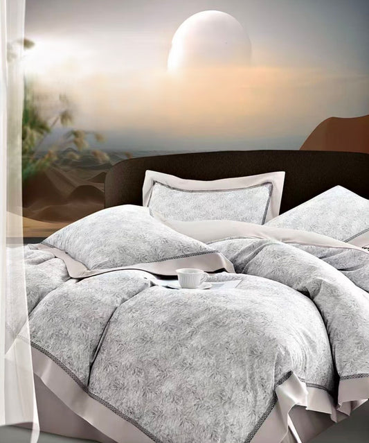 Lenjerie Luxury din Bumbac Satinat Premium, 4 Piese-CF10801