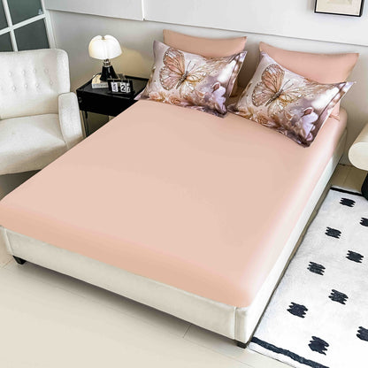 Lenjerie 5D Finet, 4 Piese, 1 Persoana, cu Elastic, Imprimeu Digital Identic cu Poza-C9788