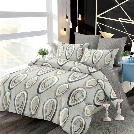 Lenjerie Pat Dublu din Finet Superior, 6 Piese, cu Elastic-P9377