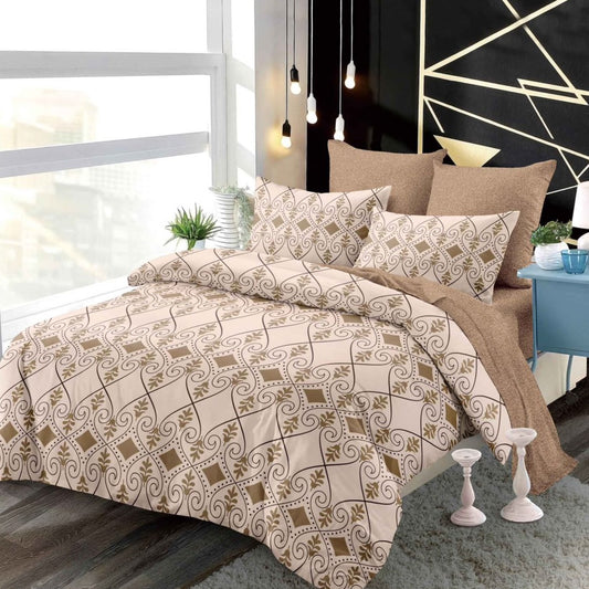 Lenjerie Pat Dublu din Finet Superior, 6 Piese, cu Elastic-P9386