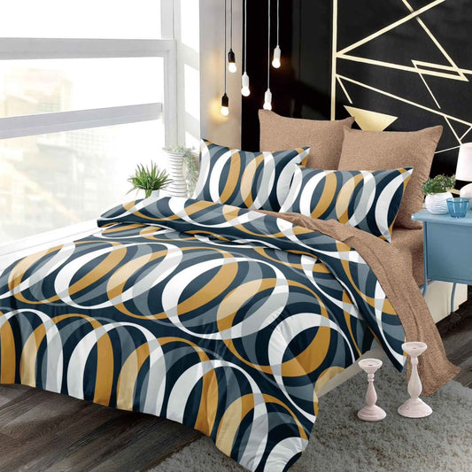 Lenjerie Pat Dublu din Finet Superior, 6 Piese, cu Elastic-P9387