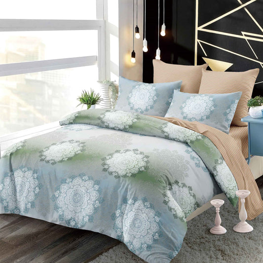 Lenjerie Pat Dublu din Finet Superior, 6 Piese, cu Elastic-P9388