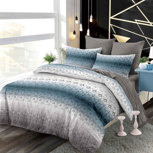 Lenjerie Pat Dublu din Finet Superior, 6 Piese, cu Elastic-P9391