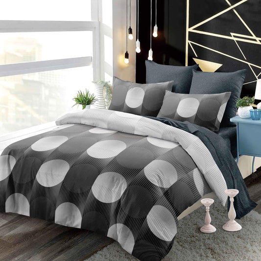 Lenjerie Pat Dublu din Finet Superior, 6 Piese, cu Elastic-P9392