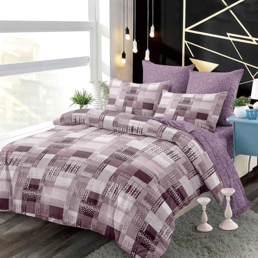 Lenjerie Pat Dublu din Finet Superior, 6 Piese, cu Elastic-P9409