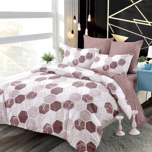 Lenjerie Pat Dublu din Finet Superior, 6 Piese, cu Elastic-P9414