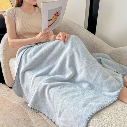 Patura Cocolino tip casmir, cu capse, utilizabilă si ca sal, 100×140 cm-C11476