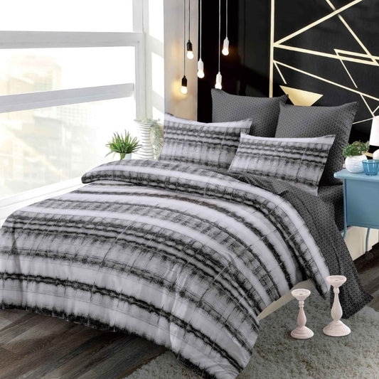 Lenjerie Pat Dublu din Finet Superior, 6 Piese, cu Elastic-P9363