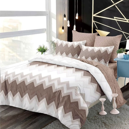 Lenjerie Pat Dublu din Finet Superior, 6 Piese, cu Elastic-P9364