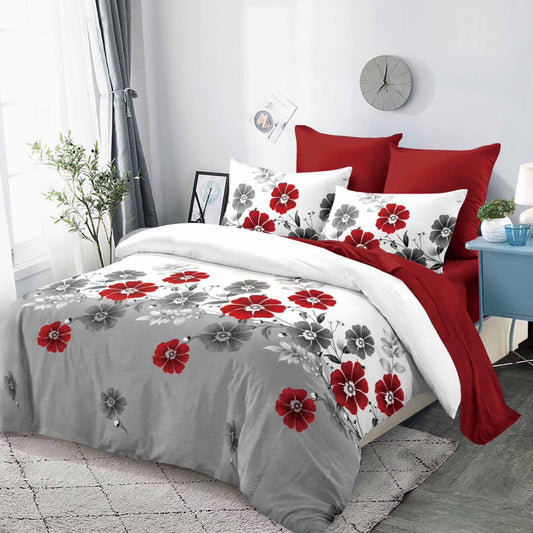 Lenjerie Pat Dublu din Finet Superior, 6 Piese, cu Elastic-P9369