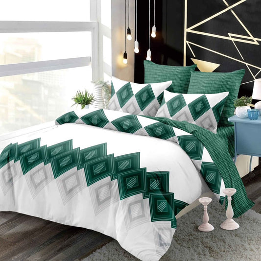 Lenjerie Pat Dublu din Finet Superior, 6 Piese, cu Elastic-P9371