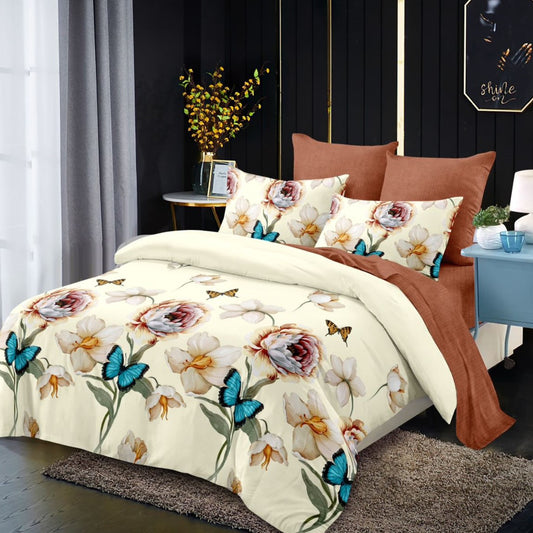 Lenjerie Pat Dublu din Finet Superior, 6 Piese, cu Elastic-P9376