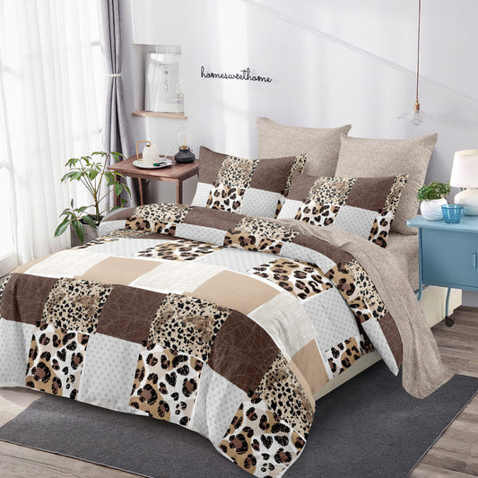 Lenjerie Pat Dublu din Finet Superior, 6 Piese, cu Elastic-P9434