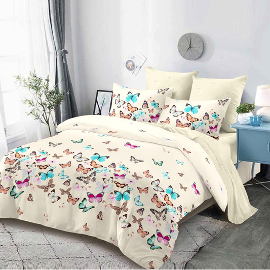 Lenjerie Pat Dublu din Finet Superior, 6 Piese, cu Elastic-P9438