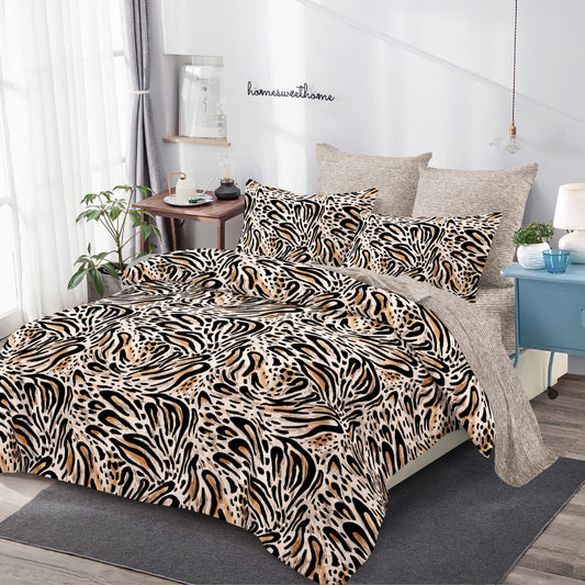 Lenjerie Pat Dublu din Finet Superior, 6 Piese, cu Elastic-P9440