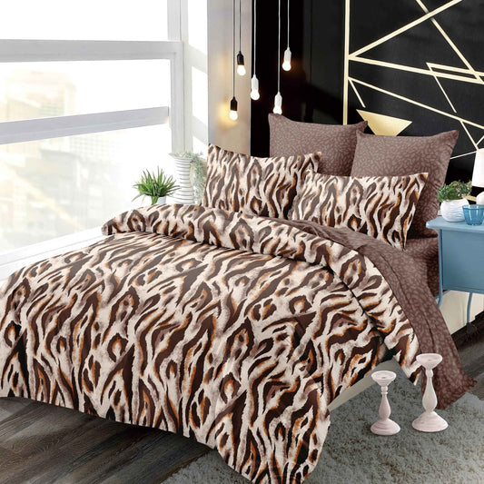 Lenjerie Pat Dublu din Finet Superior, 6 Piese, cu Elastic-P9444