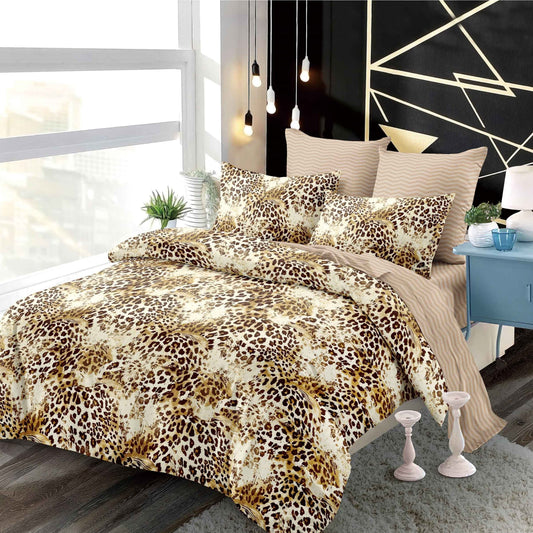 Lenjerie Pat Dublu din Finet Superior, 6 Piese, cu Elastic-P9448