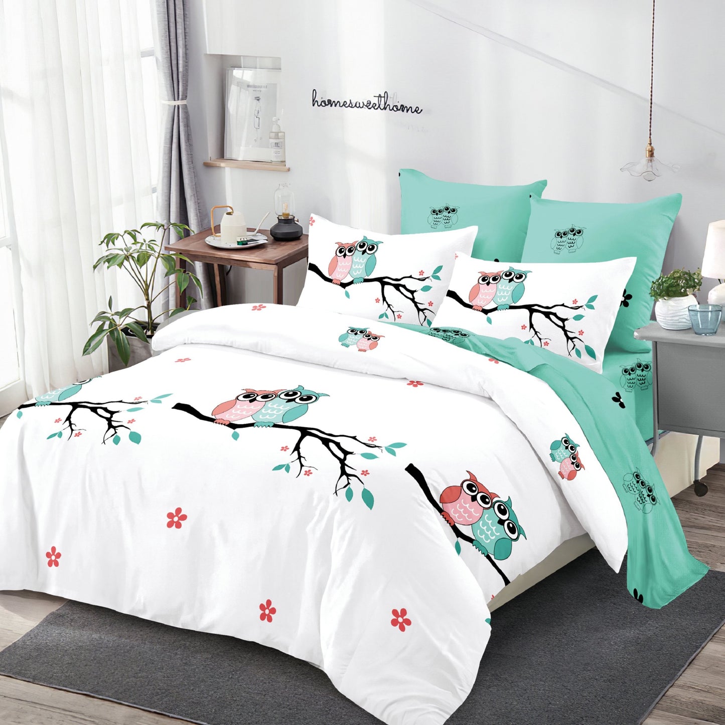 Lenjerie Pat Dublu din Finet Superior, 6 Piese, cu Elastic-P9453