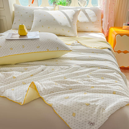 Set Pilota Racoritoare Summer Breeze+2 Fete de Perna, Lemonade-C11090