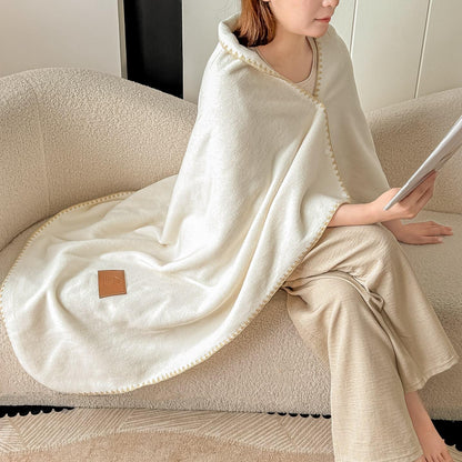 Patura Cocolino tip casmir, cu capse, utilizabilă si ca sal, 100×140 cm-C11479