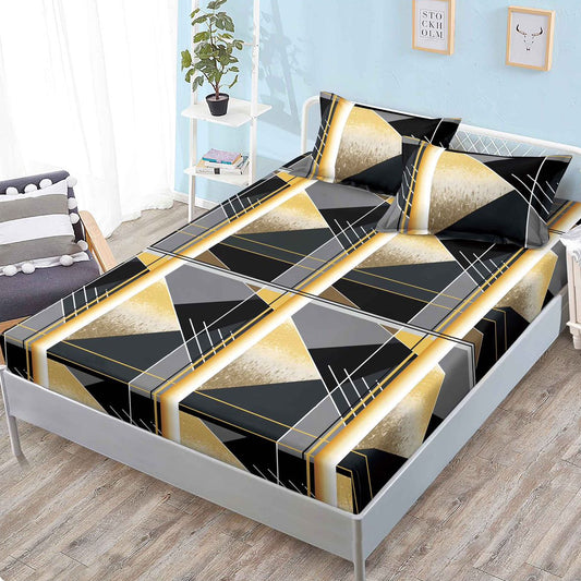 Husa de Pat cu Elastic, din Finet, 160x200cm+2 Fete de Perna-P10269