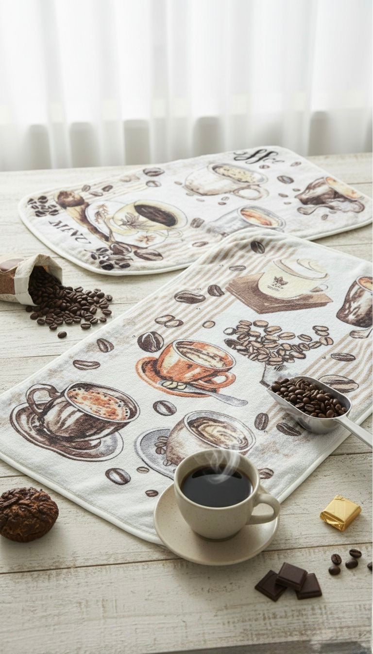 Set 12 Prosoape Bucatarie, Cocolino, 40x60cm, Coffee-HP10624