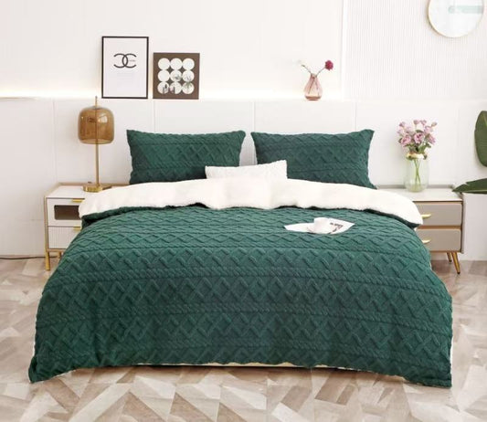 Lenjerie Cocolino Tip Tricot, cu Blanita Pe Spate, 4 Piese, Kaki-V10306