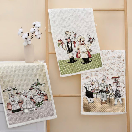 Set 12 Prosoape Bucatarie din Bumbac, 40x60cm, Bucătari-HP10629