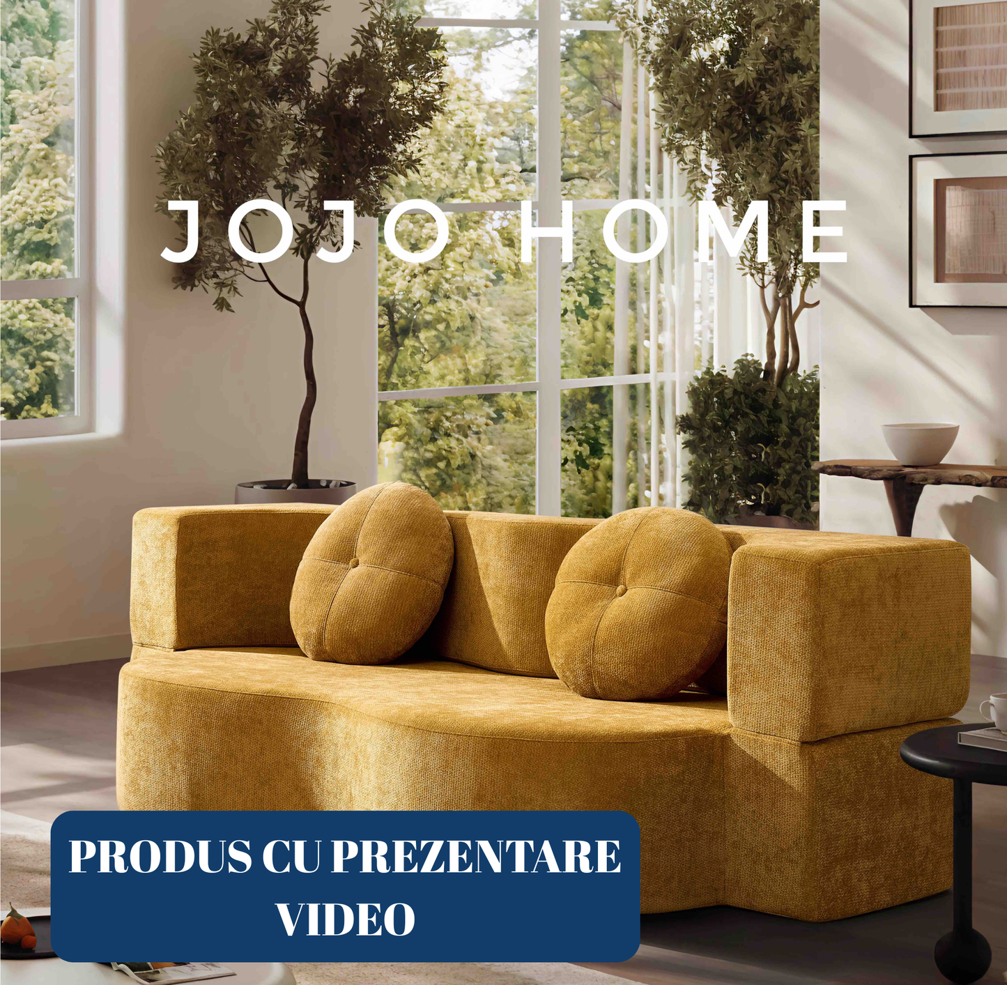 Canapea Premium Venezia, cu Susținere Ergonomică HD Foam, Catifea, Galben-C9001