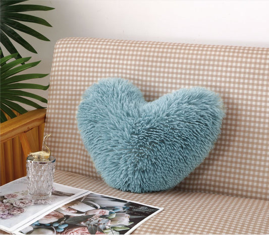 Pernuta Decorativa Fluffy, 40x40cm, Bleu-C10562