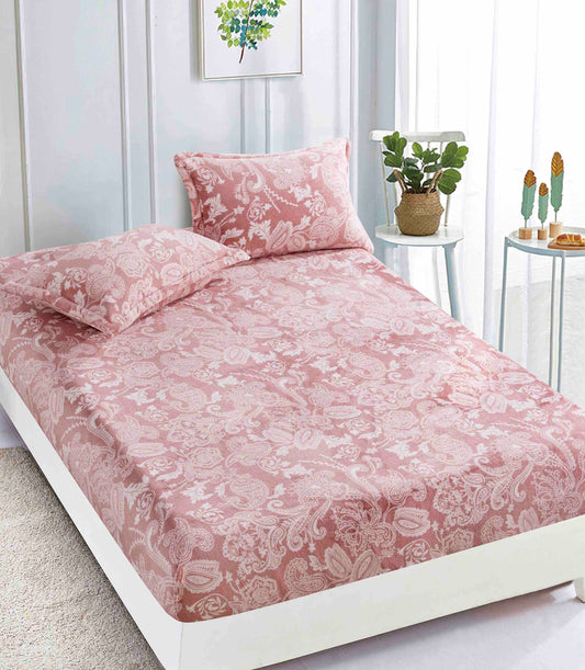 Husa Cocolino cu Elastic+2 Fete de Perna, Roz/Royal-C9194