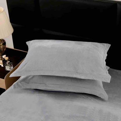 Lenjerie Luxury ExtraPufoasa, din Blanita Artificiala Tip Iepure, 6 piese, Gri