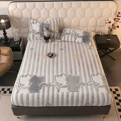 Husa Cocolino cu Elastic+2 Fete de Perna, Pisicute-C9953