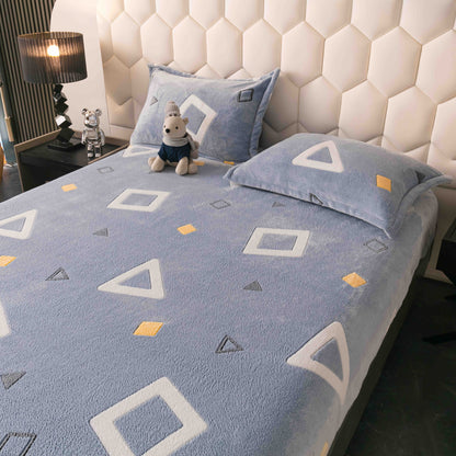 Husa Cocolino cu Elastic+2 Fete de Perna, Trunghiuri-C9951