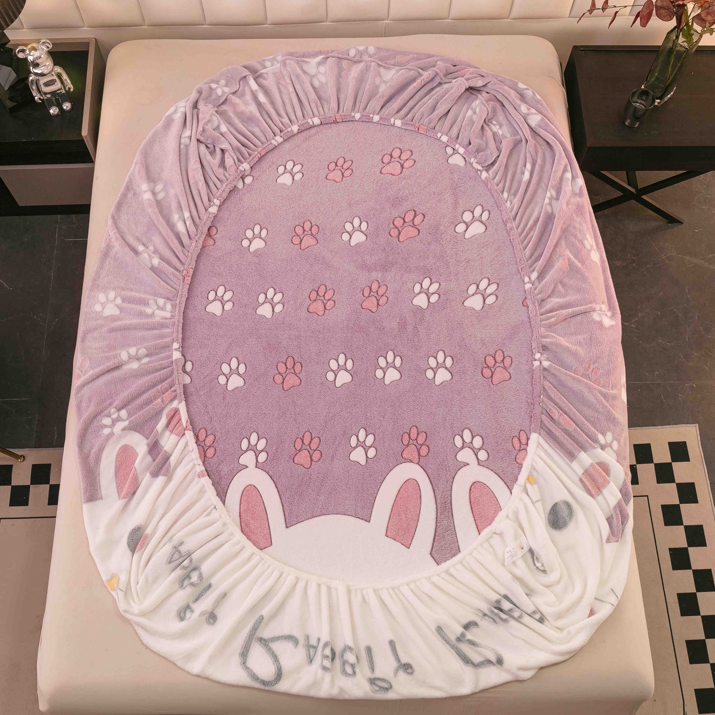 Husa Cocolino cu Elastic+2 Fete de Perna, Rabbit-C9193