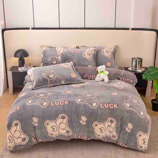 Lenjerie Pat 1 Persoana, Cocolino, 4 Piese, Ursuleti-C9628