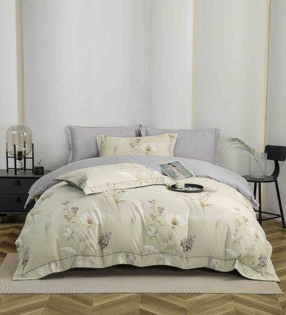 Lenjerie Premium Luxury din Finet, 6 Piese, cu Elastic, Flori-C10773