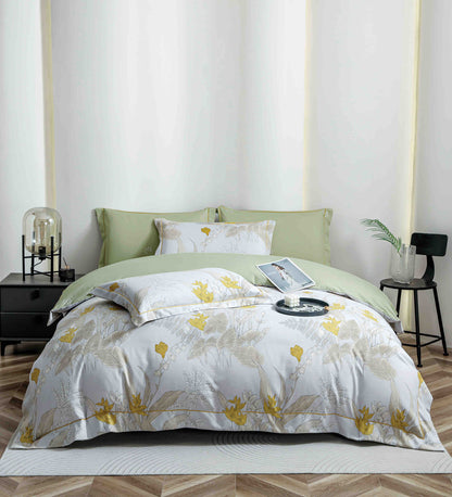 Lenjerie Premium Luxury din Finet, 6 Piese, cu Elastic, Flori-C10768