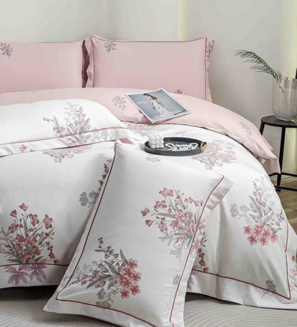 Lenjerie Premium Luxury din Finet, 6 Piese, cu Elastic, Floricele-C10779