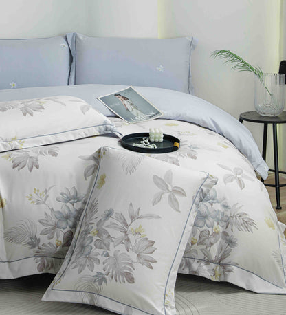 Lenjerie Premium Luxury din Finet, 6 Piese, cu Elastic, Floricele-C10777