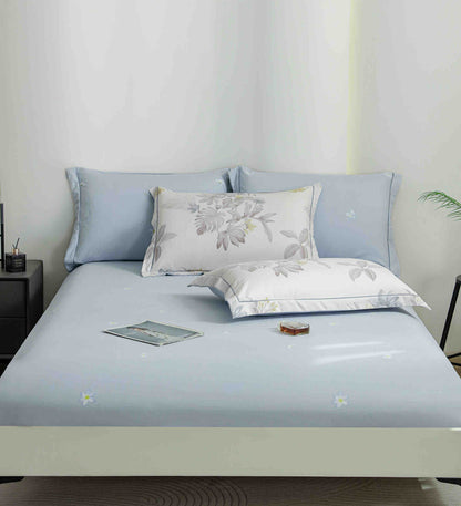 Lenjerie Premium Luxury din Finet, 6 Piese, cu Elastic, Floricele-C10777