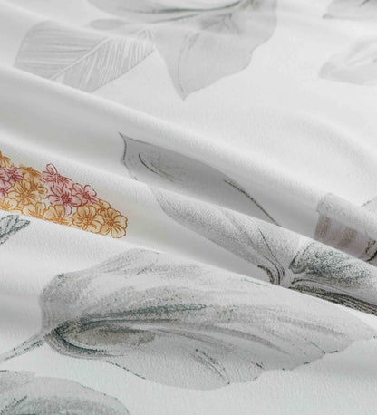 Lenjerie Premium Luxury din Finet, 6 Piese, cu Elastic, Frunze-C10775
