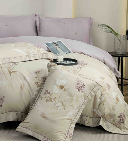 Lenjerie Premium Luxury din Finet, 6 Piese, cu Elastic, Flori-C10773