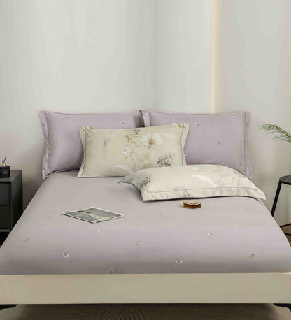 Lenjerie Premium Luxury din Finet, 6 Piese, cu Elastic, Flori-C10773