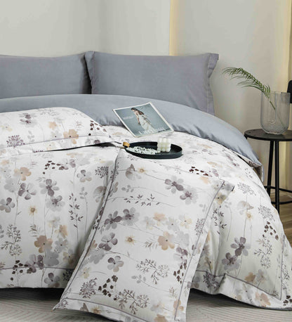 Lenjerie Premium Luxury din Finet, 6 Piese, cu Elastic, Mini Flori-C10772