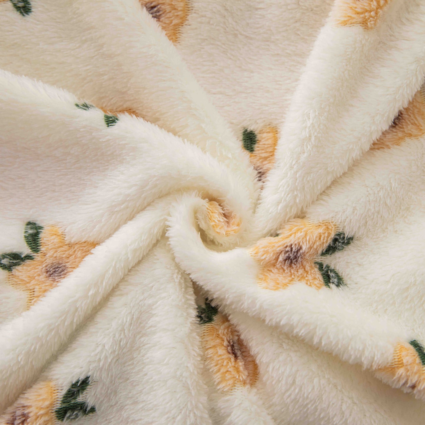 Lenjerie Cocolino 4 Piese cu Elastic, Pat Dublu, Iepurasi/Floricele-C9351