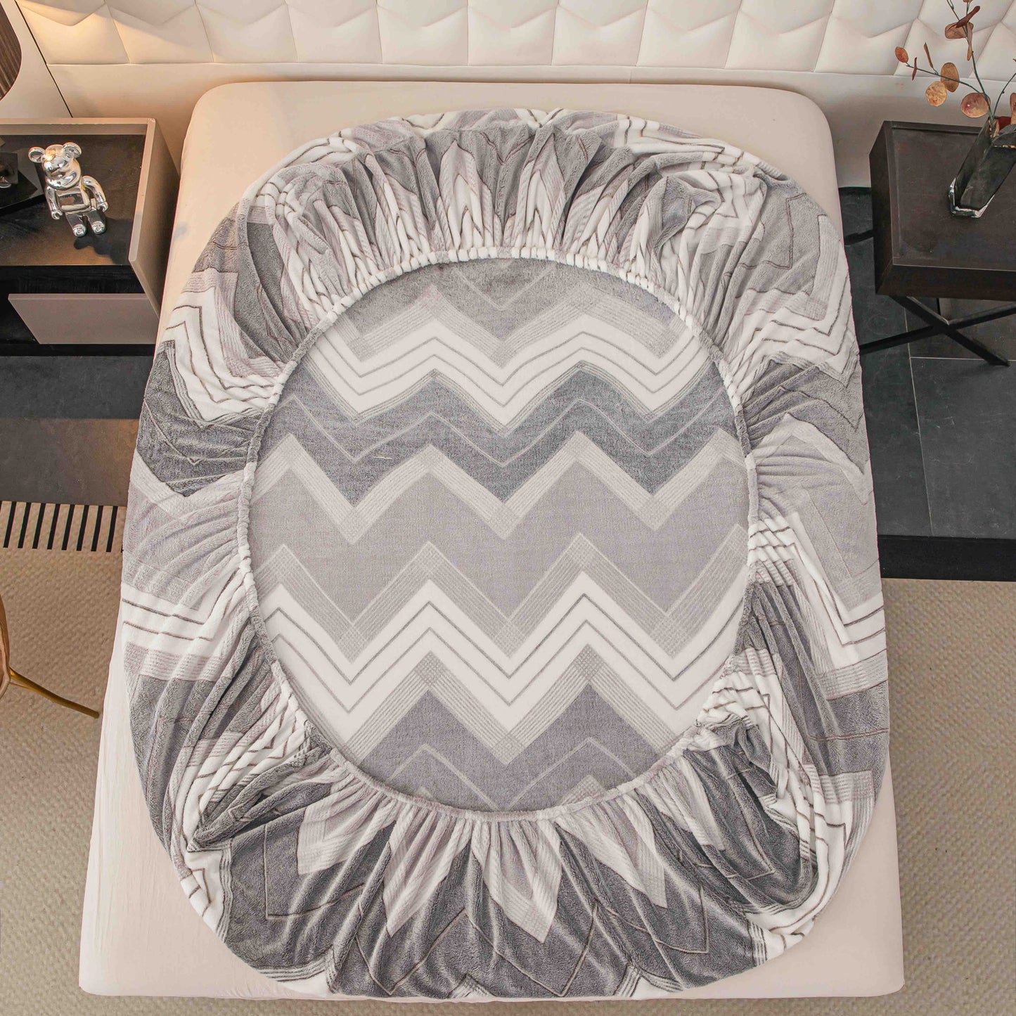 Husa Cocolino cu Elastic+2 Fete de Perna, Zig Zag-C9966