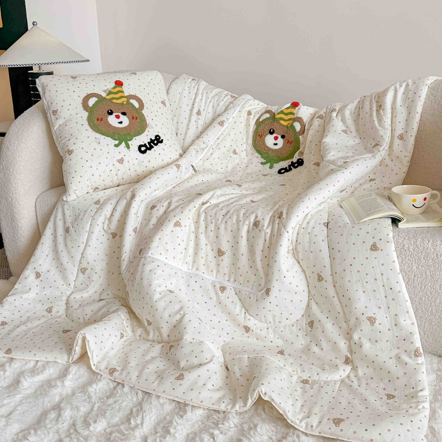 PiloPerna 2 in 1-Pilota 100x145cm Transformabila in Perna, Pentru Copii, din Bumbac 100%-C11281